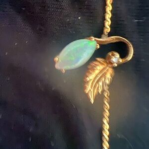 14k Delicate Opal and Diamond Bracelet